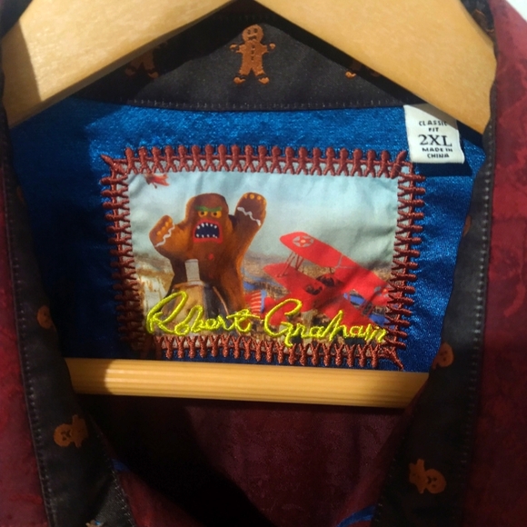 Robert Graham Gingerbread Button Down Shirt - Picture 3 of 10